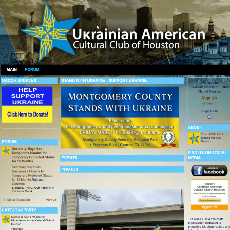 Ukrainian American Cultural Club of Houston - Ukrainian organization in Houston TX